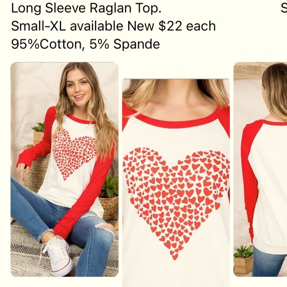 New Heart long sleeve top - Picture 1 of 1